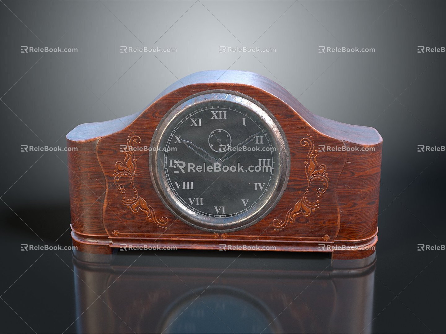 Floor Clock Big Clock Retro Clock Retro Clock Retro Clock Large Clock Pendulum Furnishings Furnishings 3d model