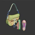 Beige Christian Dior Handbag Paired With White Casual Sneakers Stylish Daily Essentials