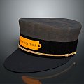 Hat hat top hat doorman hat realistic 3d model