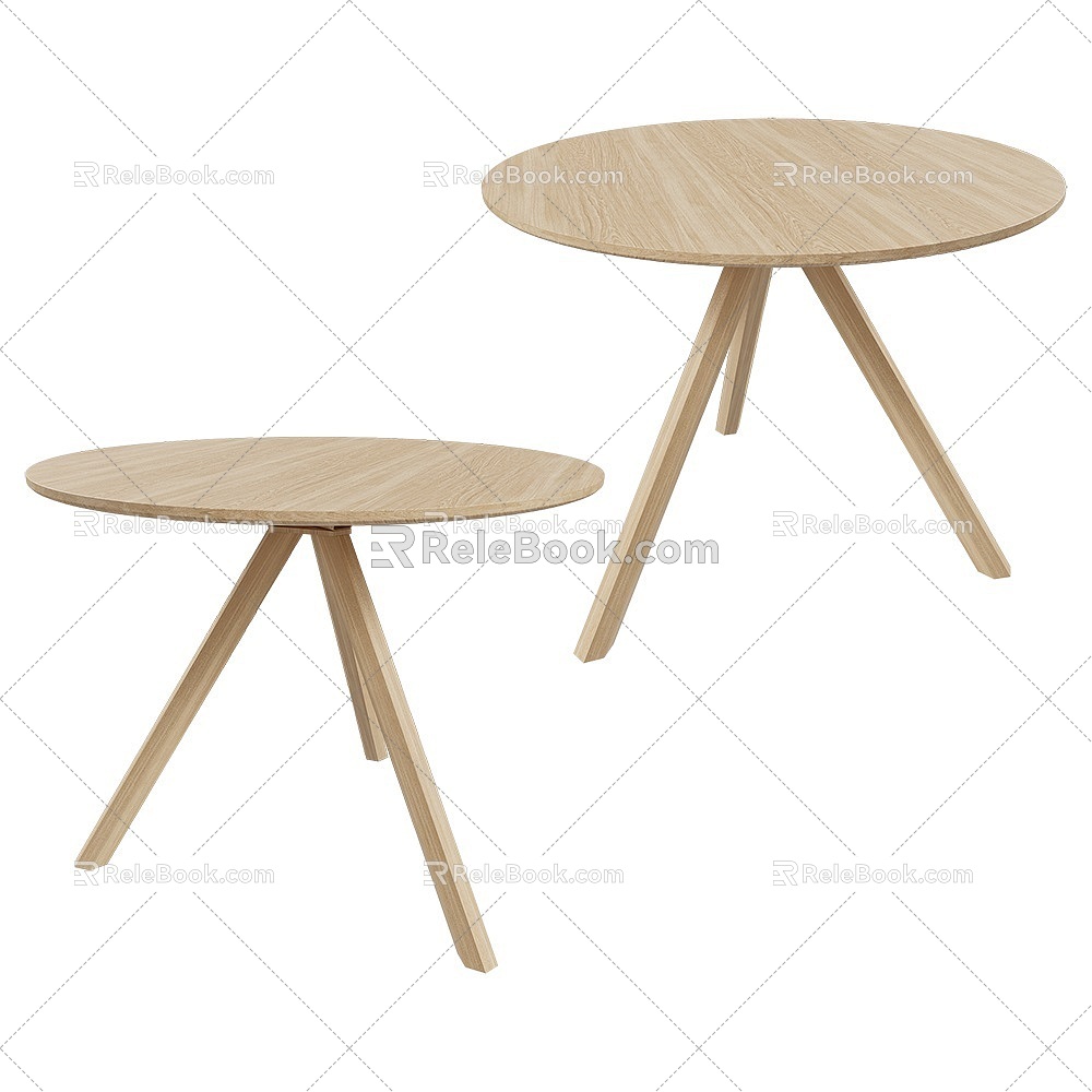 HEB modern small wooden several 18 3d model