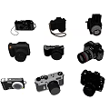 Digital Camera SLR Camera Retro Camera 3d model