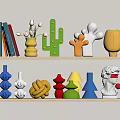 Modern ornaments dopamine ornaments 3d model