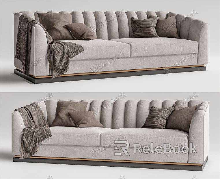 Modern double sofa model