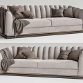 Modern double sofa 3d model