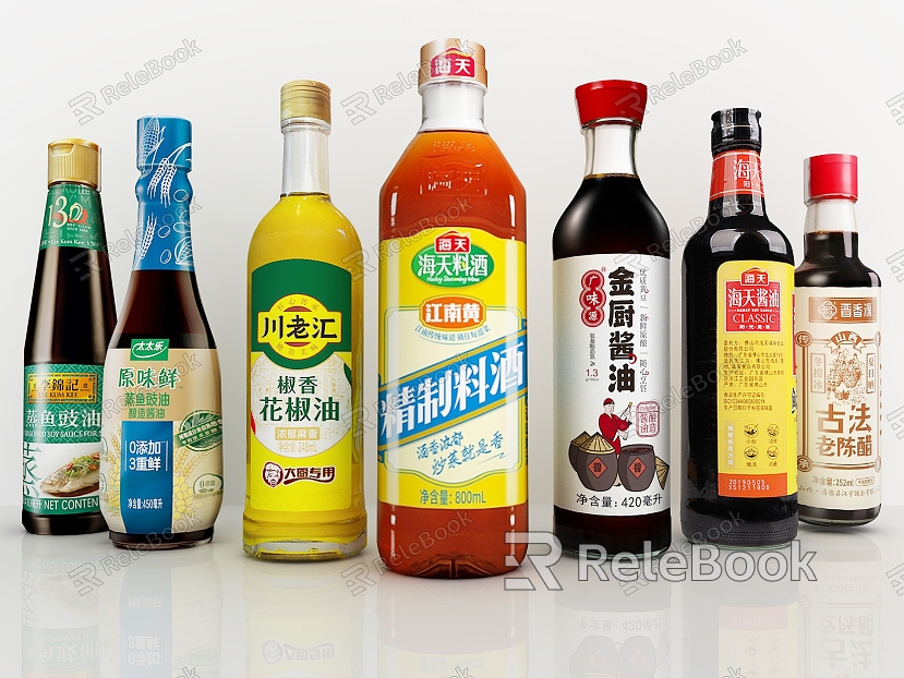 Seasoning combination seasoning bottle old soy sauce oyster sauce mature vinegar sesame oil seasoning kitchen supplies soy sauce sesame oil model