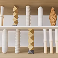 Modern Interior Special-Shaped Column Creative Column Decorative Column Decorative Column Special-Shaped Creative Art Column Styling Column 3d model