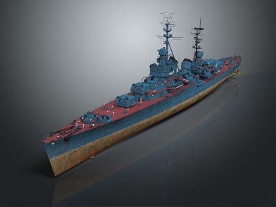 Modern Warship Ship Warship 3d model