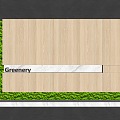 Modern background wall plant combination plant wall modeling wall 3d model