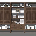 New Chinese-style Antique Shelf Bookcase Storage Cabinet Book Ornaments 3d model