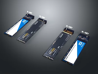 WD M.2 SSD Internal Storage Drives For High Performance Computer Systems 3d model