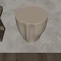 Three Distinct Stools On Beige Carpet With Dark Wooden Floor And Decor