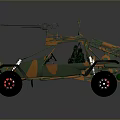 Self-made armed car modified car modified car chariot doomsday car self-made car self-made car modified car 3d model