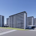 Modern Urban Residential Complex Aerial View With High Rise Buildings Roads And Green Spaces