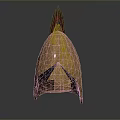 Golden Ancient Weapon Helmet With Red Feather Decoration And Shiny Surface
