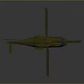 Beige Helicopter Model With Main Rotors Tail Rotor And Sleek Fuselage Design