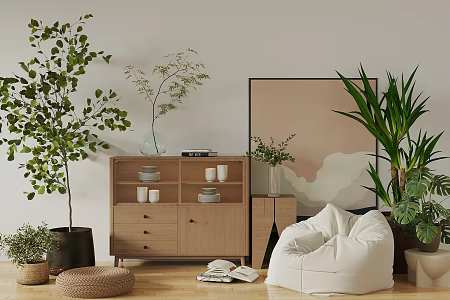 Log Style Entrance Cabinet Storage Cabinet Decorative Cabinet Decorative Cabinet Ornaments Storage Cabinet Side Cabinet Entrance Cabinet Bucket Cabinet Leisure Chair Lazy Sofa Antique Ornaments 3d model