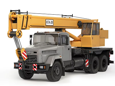 Crane Vehicle Motor Vehicle Function Vehicle Crane Machinery 3d model