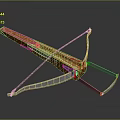 Crossbow Mechanical Crossbow Shift Bow and Arrow Shoot Far Equipment Weapons High-tech Crossbow 3d model