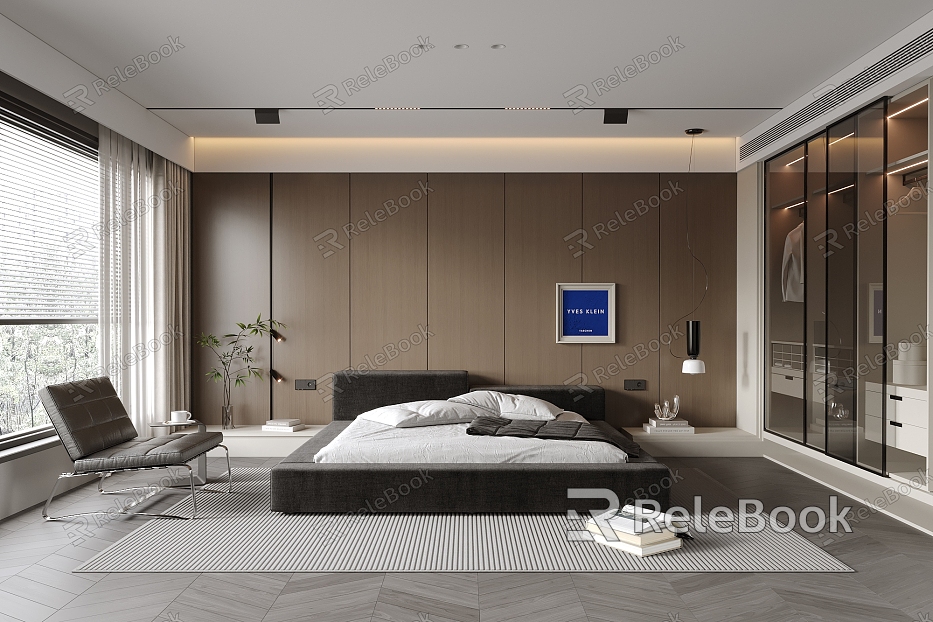 Italian Minimalist Bedroom model