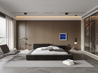 Italian Minimalist Bedroom model