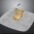 Wooden Mechanical Tool Equipment with Metal Components and Stable Base Platform