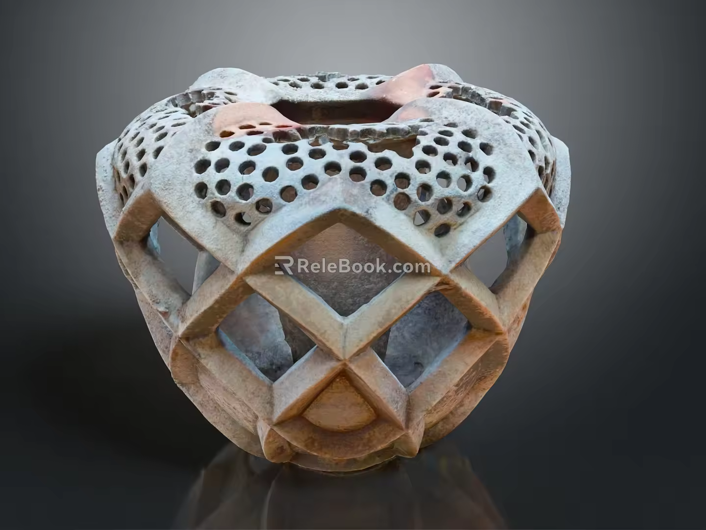 Modern Sculpture Totem Stone Carving Stone Carving Stone Totem 3d model