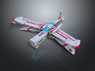 Modern fighter sci-fighter next-generation fighter sci-fighter 3d model