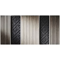 Decorative Wall Panels with Various Textured Patterns Wooden Texture Light and Dark Designs 3d model