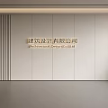 Modern Front Desk Background Wall Simple Background Wall Front Desk Reception Area Background Wall Company Front Desk Background Wall 3d model