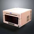 DUP White Compact Microwave Oven With Modern Glass Door And Control Panel