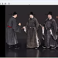 2D Ancient Chinese Ink Character Virtual Character Ancient Painting Character Song Dynasty Scholar-official Classical Ink Character Ancient Chinese Ink Man 3d model