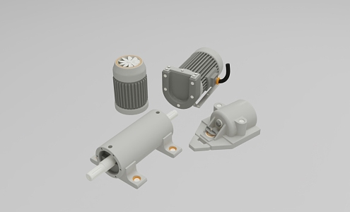 Industrial Equipment Motor 682 3d model