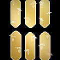 Intricate Gold Carved Decorative Panels With Traditional Lantern And Cloud Motifs