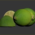 Lime lemon fruit fresh fruit 3d model