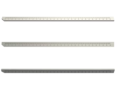 Stainless Steel Measuring Rulers Essential Hardware Tools for Accurate Measurement 3d model