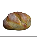 Freshly Baked Artisan Bread Loaf With Golden Crust And Soft Interior