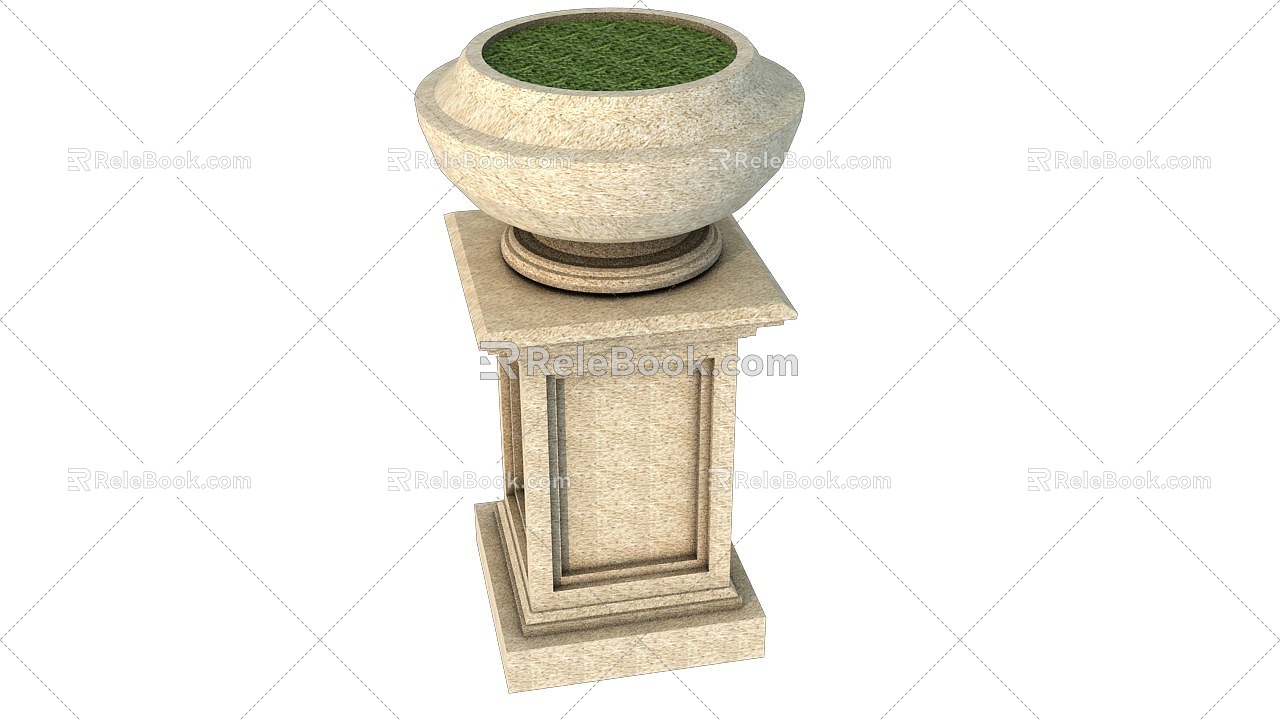 Flower bowl 3d model