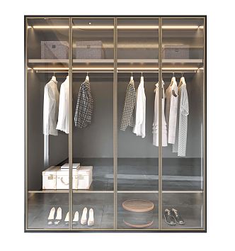 Modern wardrobe 3d model