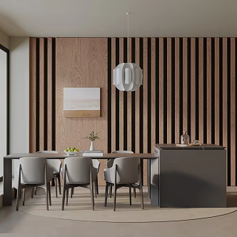 Modern table combination 3d model