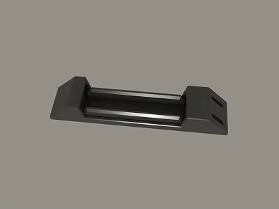 Black Metal Furniture Handle With Sleek Design And Durable Construction 3d model