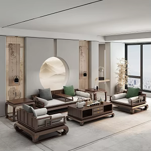 Chinese Living Room 3d model