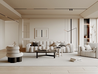 modern living room home living room 3d model