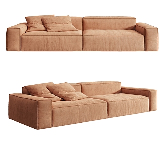 Modern Poliform double sofa 3d model