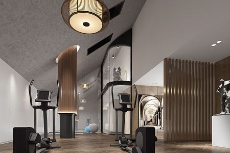 Modern Gym 3d model