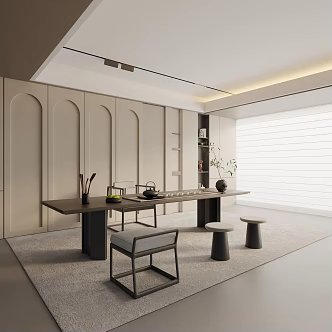 Modern Tea Room 3d model