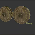 Vintage Wooden Pulley Equipment For Heavy Duty Lifting And Industrial Use