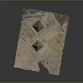 Ancient Egyptian Pyramids Architectural Structure In Desert Landscape With Historical Ruins