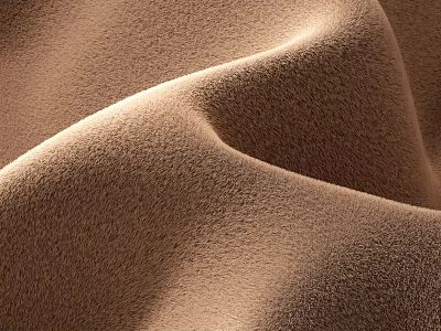 Premium Soft Brown Fabric Clothing With Wrinkled Texture And Natural Folds Design 3d model