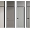 Modern Hinged Doors with Different Minimalist Styles for Home Interior Design 3d model
