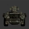 Military Camouflage Armored Tank Exterior Design With Turret And Heavy Tracks